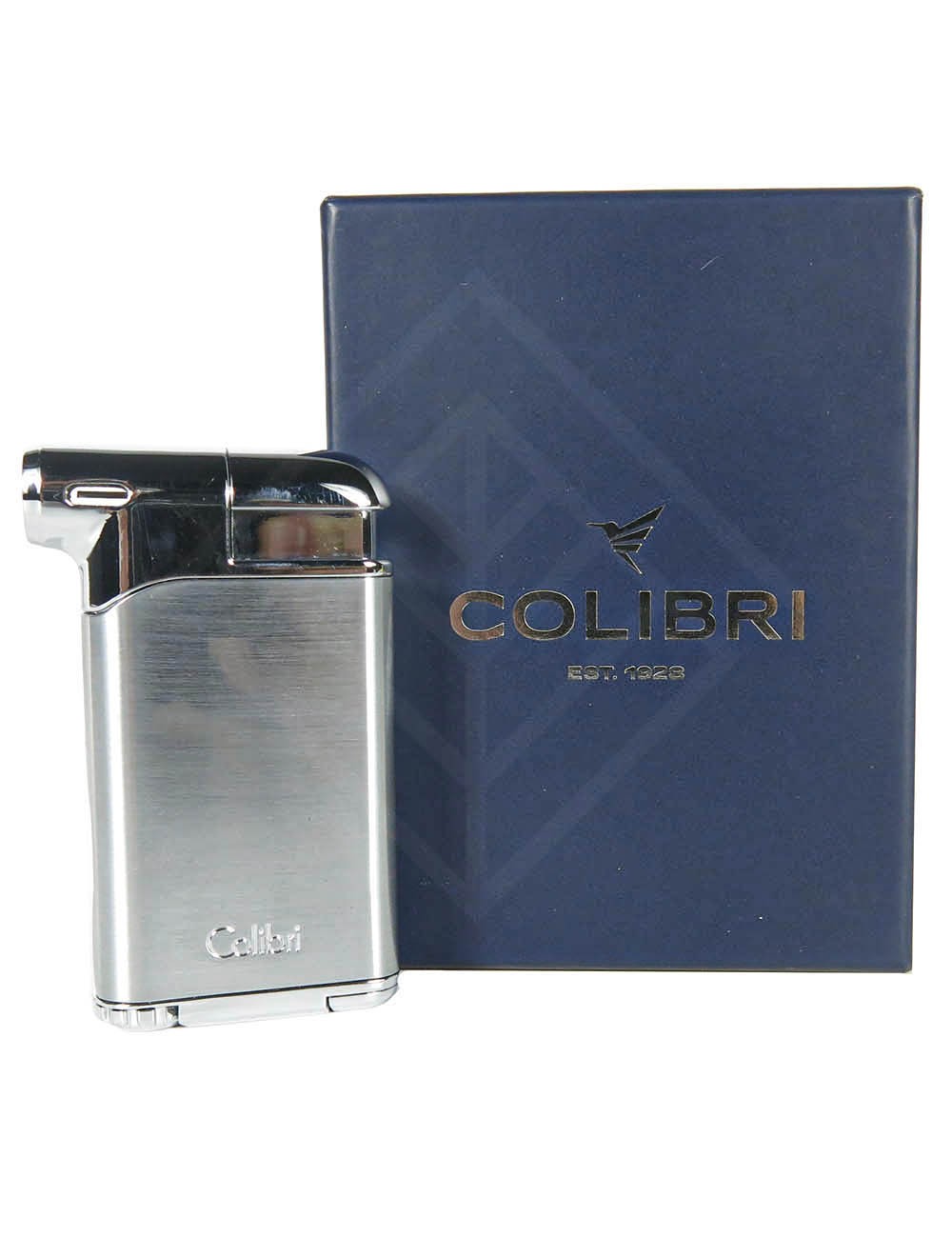 Зажигалка COLIBRI piezo pipe lighter "Pacific II" chrome